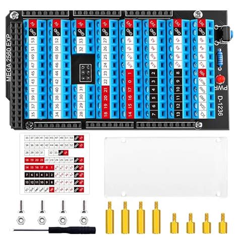 GeeekPi MEGA 2560 R3 Terminal Block Breakout Board HAT with Reset ...