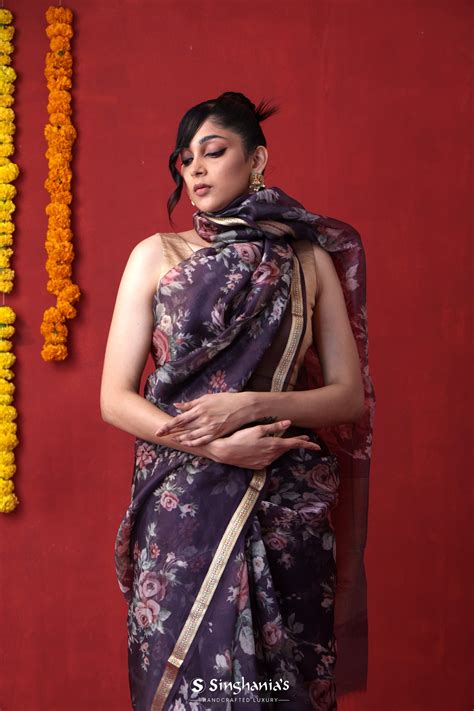 Buy Printed Sarees Online in India | Singhania's