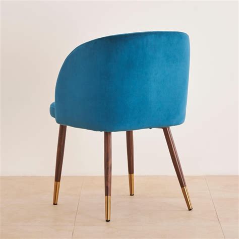 Buy Vienna Set of 2 Velvet Dining Chairs - Teal from Home Centre at ...