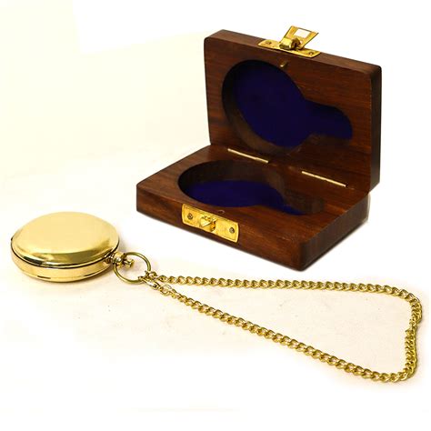 Nautical Push Button Compass with wooden Box Manufacturer,Supplier ...