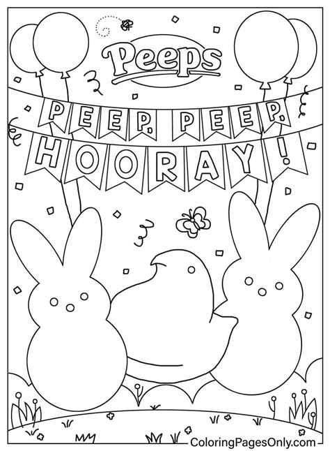 20+ Peeps Coloring Pages - Free Printable PDF & Online Coloring