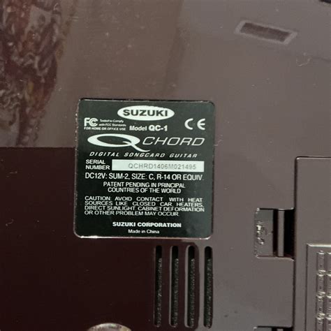 Suzuki Q-Chord QC-1 Digital Songcard Guitar Synthesizer W/ Case | eBay