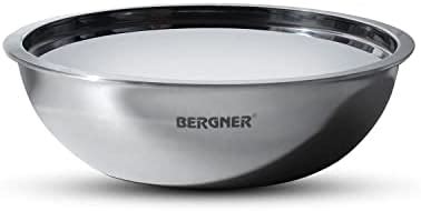 BERGNER Argent TriPly Stainless Steel 20 cm Tasra with Stainless Steel ...