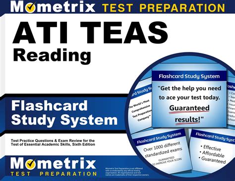 Ati Teas Reading Flashcard Study System : Teas 6 Test Practice ...