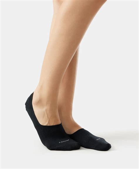 Buy Microfiber and Compact Cotton Stretch No Show Socks with StayFresh ...