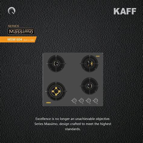Kaff 60 cm 4 Burner Hob Massimo MSM 604X on Decure.in