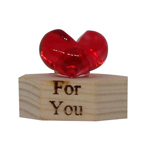 Love Gift Red Heart for You Showpiece