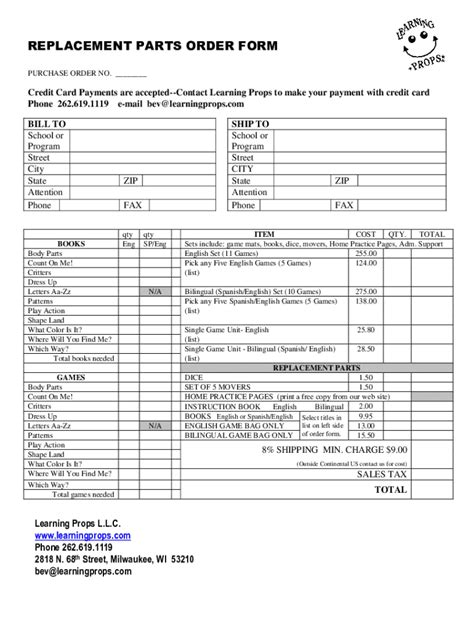 Fillable Online Learning Props History and goals to enrich ...