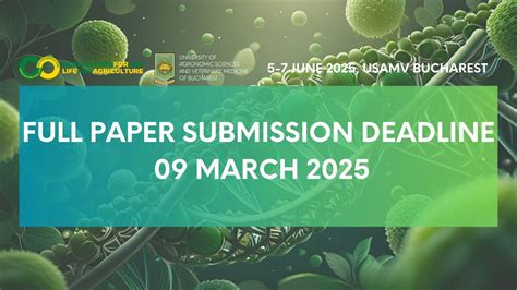 Agriculture for Life, Life for Agriculture 2025, Universitatea De ...