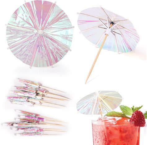 50pcs Cocktail Umbrellas, Drink Umbrella Cocktail Parasol Drink Toppers ...