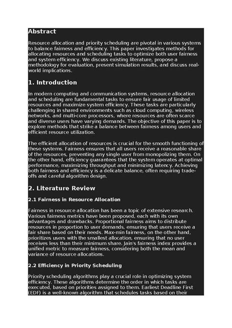 Term Paper OS - cvvfg - Abstract Resource allocation and priority ...