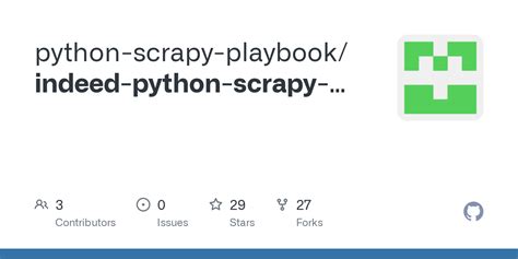 GitHub - python-scrapy-playbook/indeed-python-scrapy-scraper