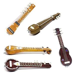India Meets India Wooden Veena, Sitar, Esraj, Guitar, Sarod Showpiece ...