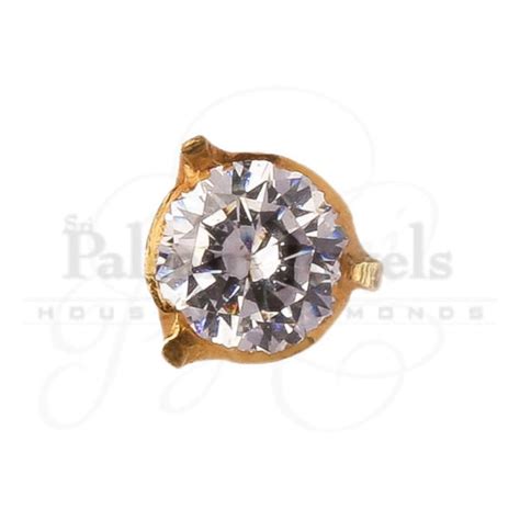 Tri Pointer Circular Gold Nose Pin – PalsaniJewels.com