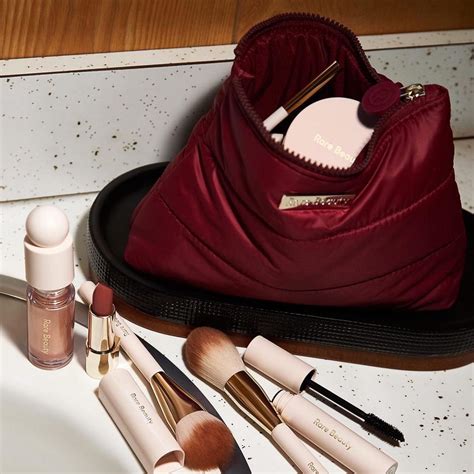 Rare Beauty Poofy Bubble Makeup Pouch - Berry... - Depop