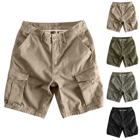 cllios Men's Cargo Shorts with Multi Pockets Casual Ripstop Outdoor ...