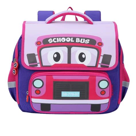 Buy PLUSPOINT School Bus Design Rectangular Shape Backpack For Kids ...
