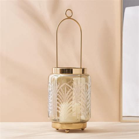 Buy Hoovu Metal & Glass Cylindrical Lantern from Home Centre at just ...