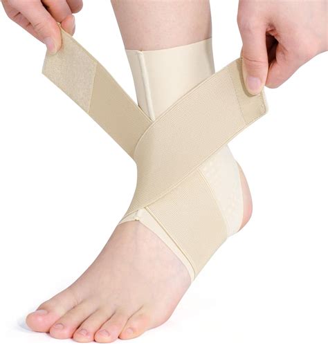 Ankle Brace, Adjustable Breathable Compression Ankle Suppor for Men and ...