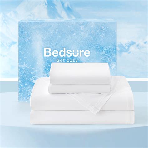 Bedsure Cooling Sheets Queen Size, Cooling Bed Sheets for Hot Sleepers ...