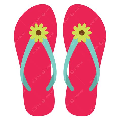 Flip Flops Clipart Vector, Flip Flops Clipart, Actual Pixel, Summer ...