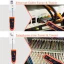 coolcold Ethernet Network Cable Tester Kit RJ11 RJ45 CAT5/5e CAT6 LAN ...