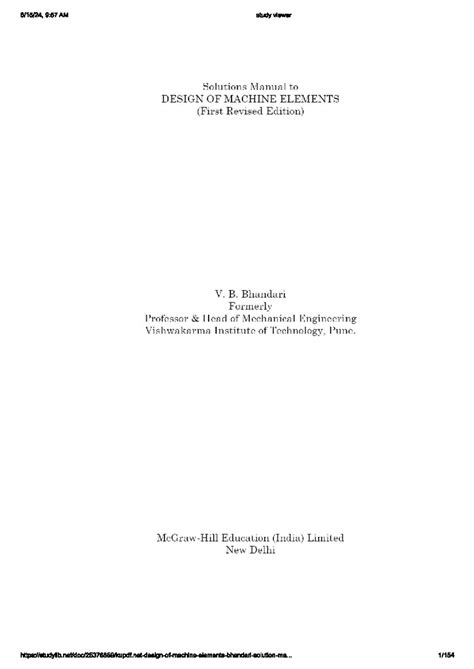 Vb bhandhari solutions - 9:57 AM study viewer Solutions Manual to ...