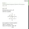 find the principal and general solution of tanx=√3 - Brainly.in