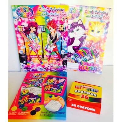 Buy Lisa Frank Coloring Bundle 4 Items 2 Giant Coloring & Activity Book ...