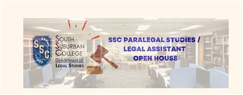 SSC Paralegal / Legal Assistant Open House & Social, South Suburban ...