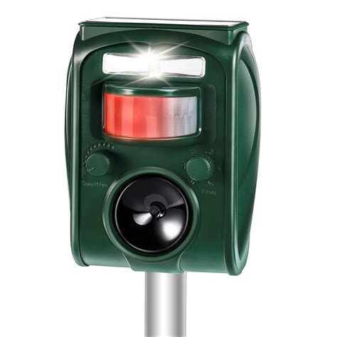 Buy GOLDENPEAK Ultrasonic Animal Repellent Outdoor Cat Repellent Solar ...