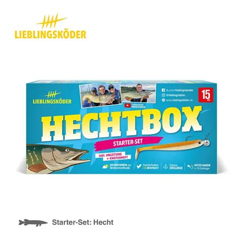 LK Hechtbox - Spinnköderset - Gummifische| Jighaken | Snaps Kunstköder ...