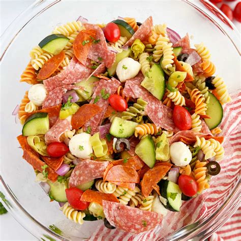 Italian Pasta Salad With Pepperoni Keto Pasta Salad
