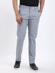 INDIAN TERRAIN Slim Fit Men Blue Trousers - Buy INDIAN TERRAIN Slim Fit ...