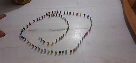 Trinkets & More Dominoes Blocks Set 12 Colours Wooden Toy Building and ...