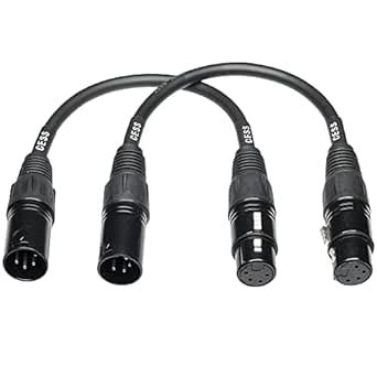 CESS-193-6ix2 4 Pin XLR Female to Male Cable - Flexible Microphone ...