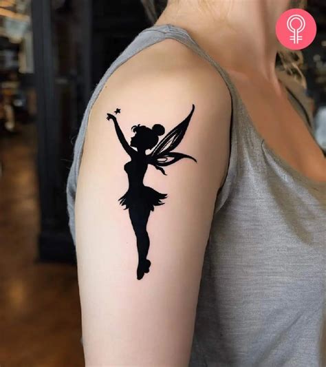 Tinkerbell Silhouette Tattoo