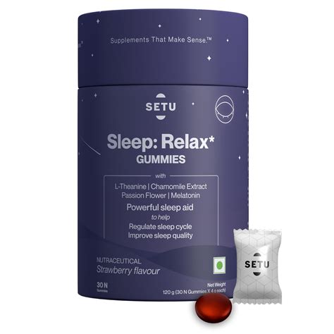 Setu Melatonin 3mg Sleep Relax Gummies for Improved Sleep | Setu.in ...