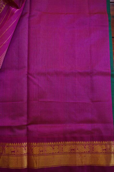 Kanchi Handloom Silk Cotton Saree Worldwide Ship – Parijat Collections