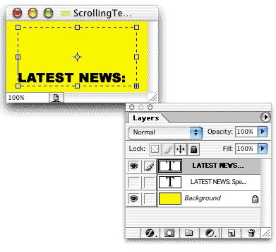 Scrolling Text Photoshop Tutorial 的图像结果