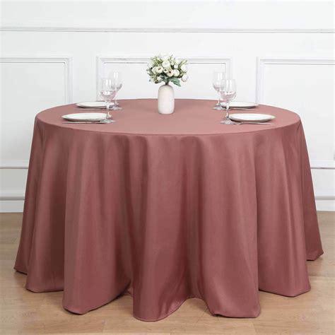Efavormart Round Tablecloth, 120 Inch Stain & Wrinkle Resistant ...