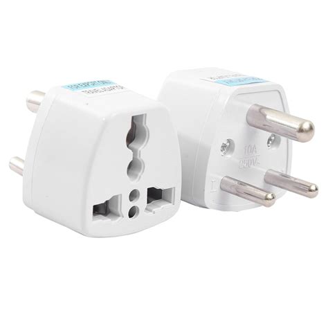 Hi-PLASST (2pc) Universal Travel Adapter Plug - Type D Converter for ...