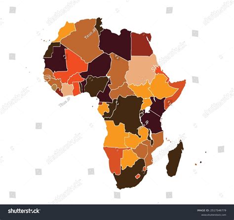 Map Africa World Map Globe African Stock Vector (Royalty Free) 2517546779 | Shutterstock