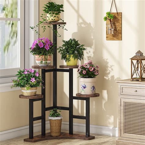 Corner plant stand indoor 6 tiered plant shelf flower stand – Artofit