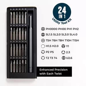 QXORE 24 IN 1 Professional Precision Screwdriver Set, Multipurpose Kit ...
