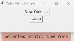 Option Button in Python 的图像结果