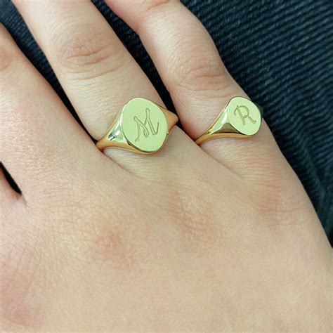14K Gold Initial Rings – Baby Gold