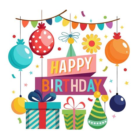 Happy birthday writing | Premium AI-generated vector