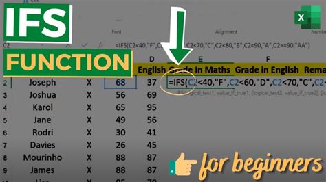 Image result for Using IFS in Excel