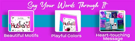 AanyaCentric Husband Birthday Gift Handmade Greeting Card Romantic ...